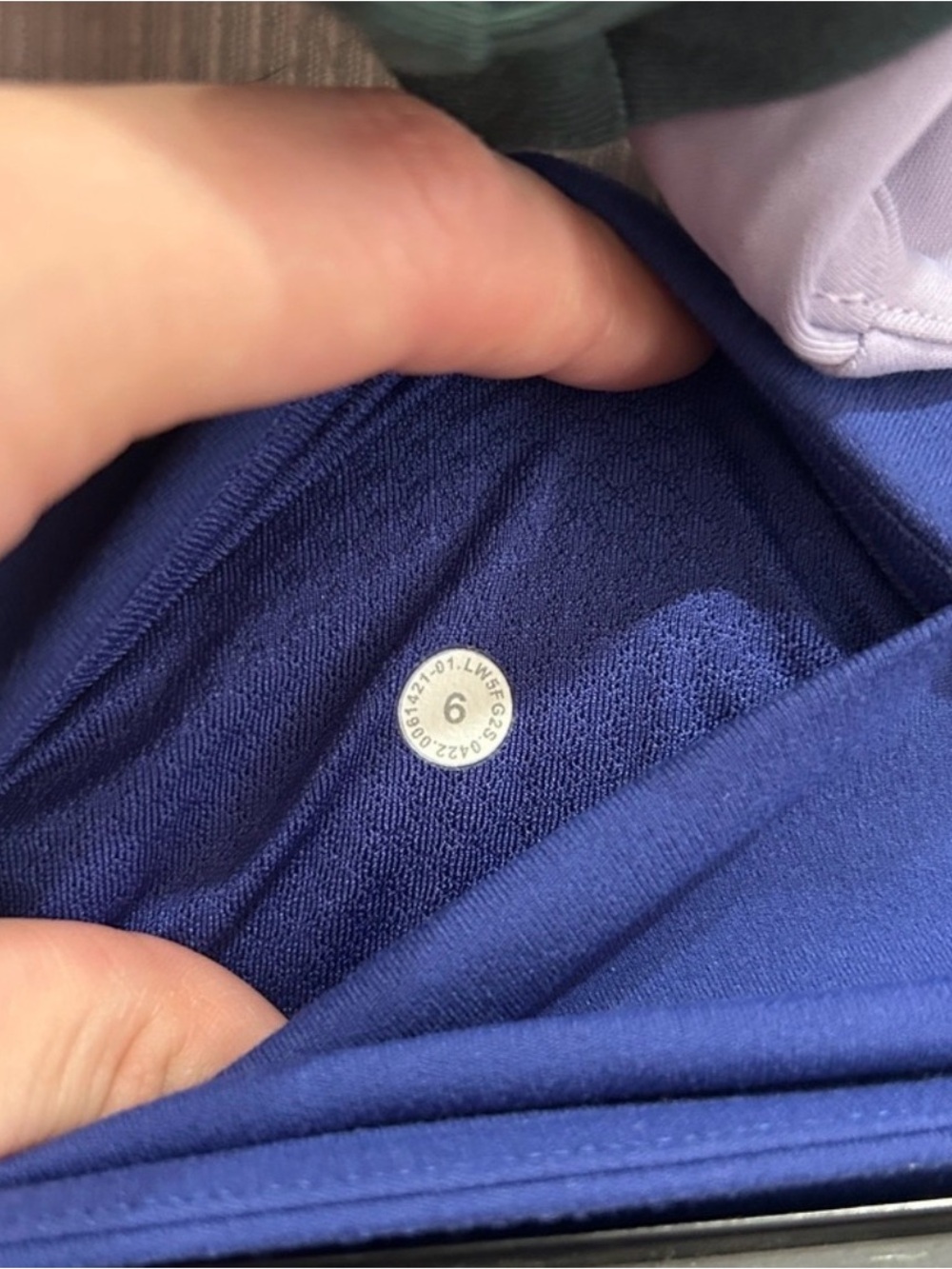 EUC short lululemon athletica Royal Blue Flare Track Pants - Picture 4 of 5